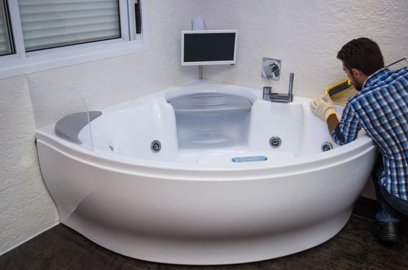 Corner Whirlpool Bathtub